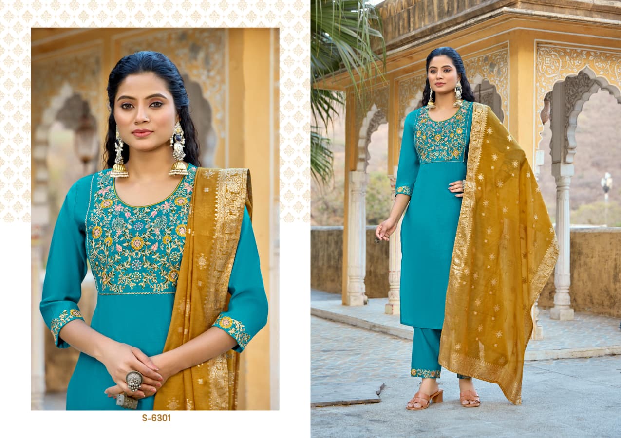 Subhash Sudiksha Silk Readymade Salwar Suit Catalog 4 Pcs (4) Subhash Sudiksha Silk Readymade Salwar Suit Catalog 4 Pcs - Image 5