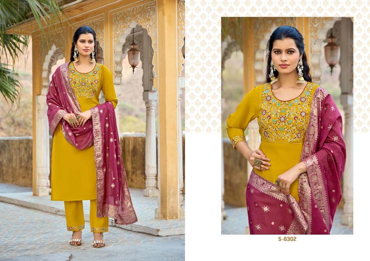 Subhash Sudiksha Silk Readymade Salwar Suit Catalog 4 Pcs (5) Subhash Sudiksha Silk Readymade Salwar Suit Catalog 4 Pcs - Image 6