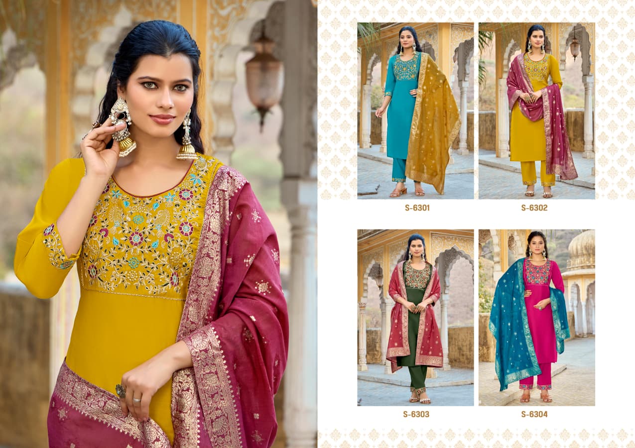 Subhash Sudiksha Silk Readymade Salwar Suit Catalog 4 Pcs (6) Subhash Sudiksha Silk Readymade Salwar Suit Catalog 4 Pcs - Image 7