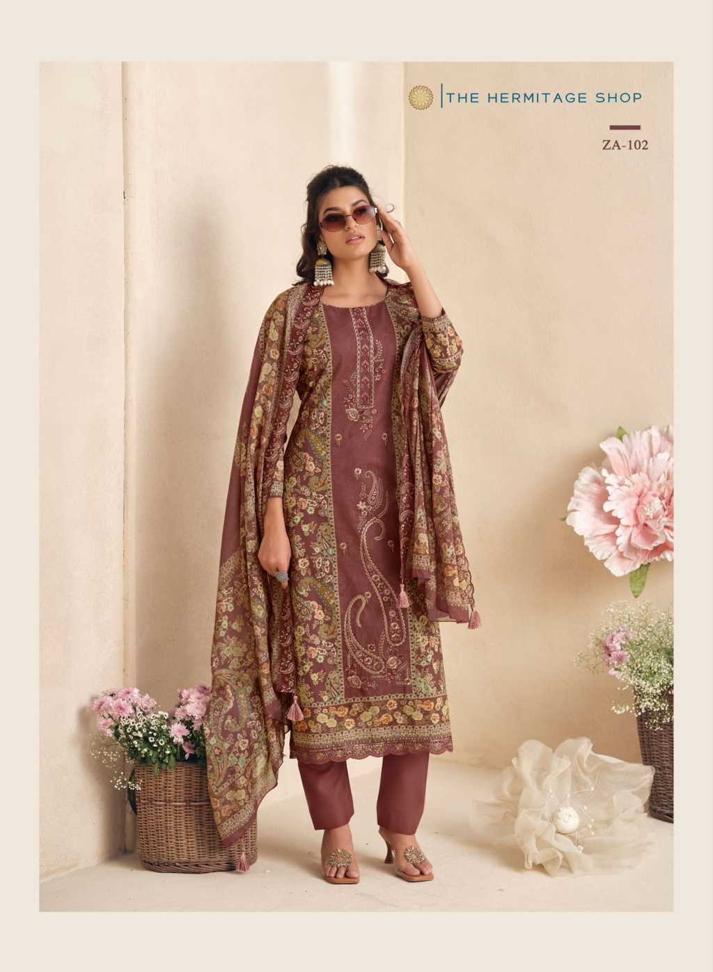 The Heritage Shop Zaira Cotton Salwar Suit Catalog 4 Pcs (17) The Heritage Shop Zaira Cotton Salwar Suit Catalog 4 Pcs - Image 18