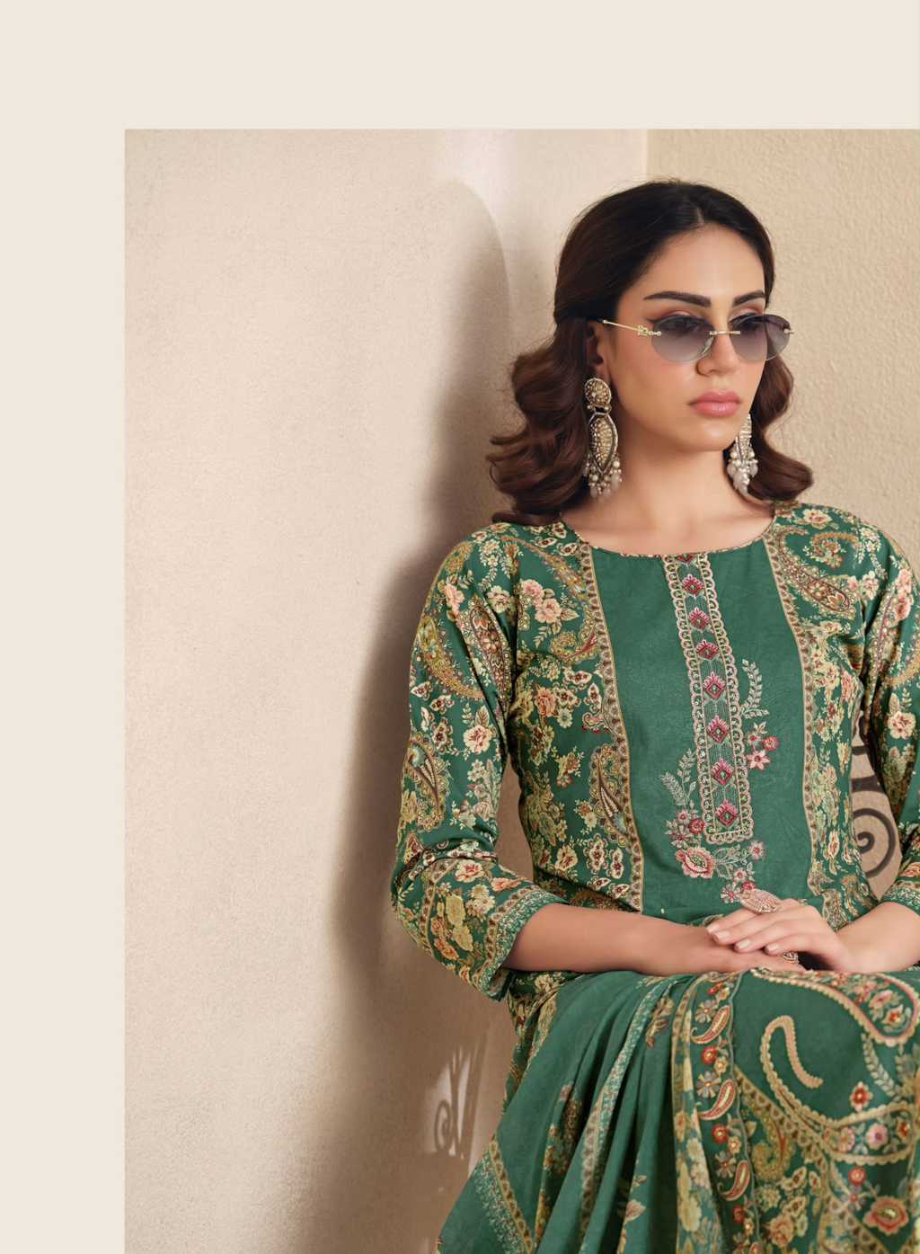The Heritage Shop Zaira Cotton Salwar Suit Catalog 4 Pcs (2) The Heritage Shop Zaira Cotton Salwar Suit Catalog 4 Pcs - Image 3