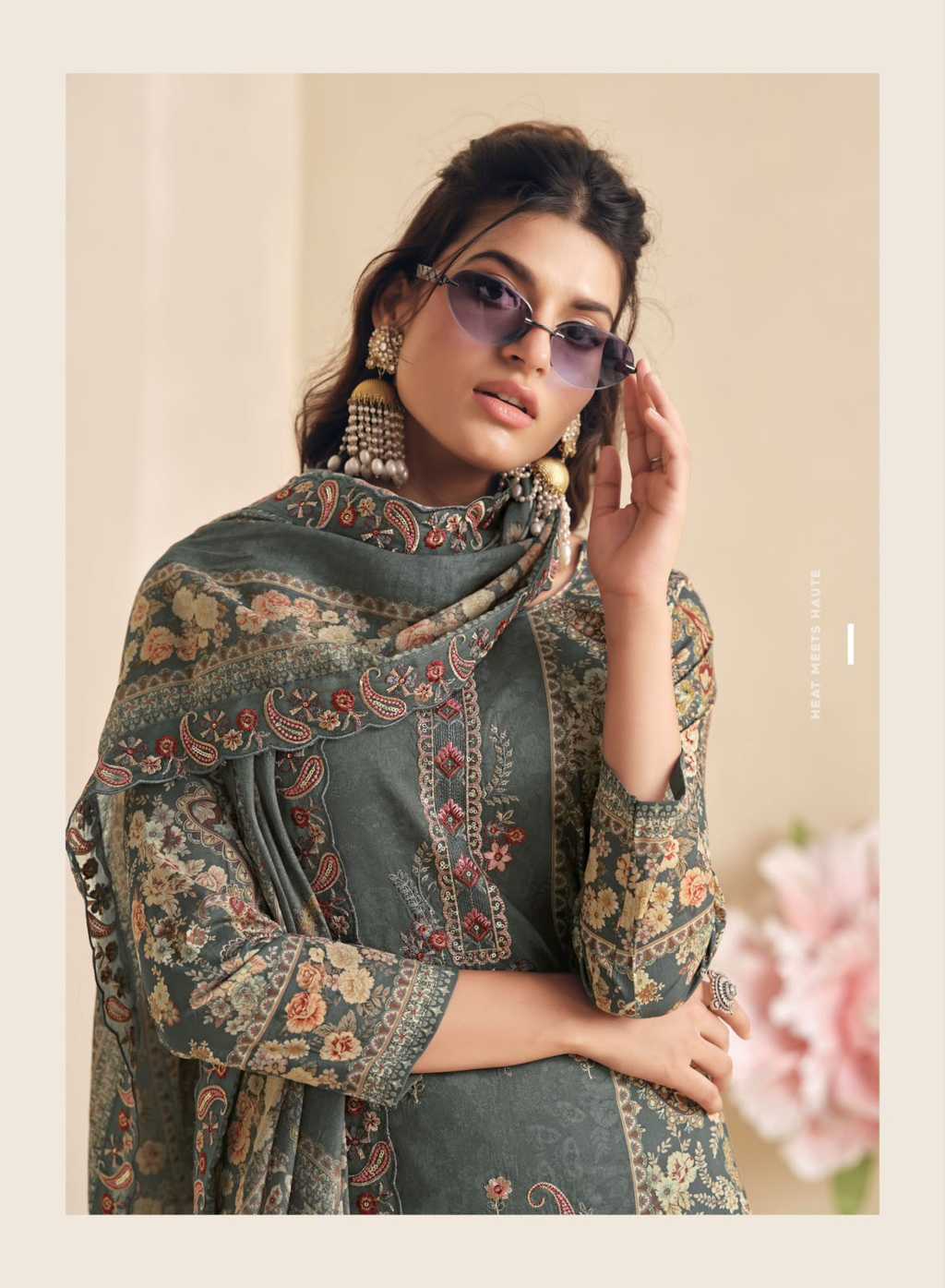 The Heritage Shop Zaira Cotton Salwar Suit Catalog 4 Pcs (3) The Heritage Shop Zaira Cotton Salwar Suit Catalog 4 Pcs - Image 4