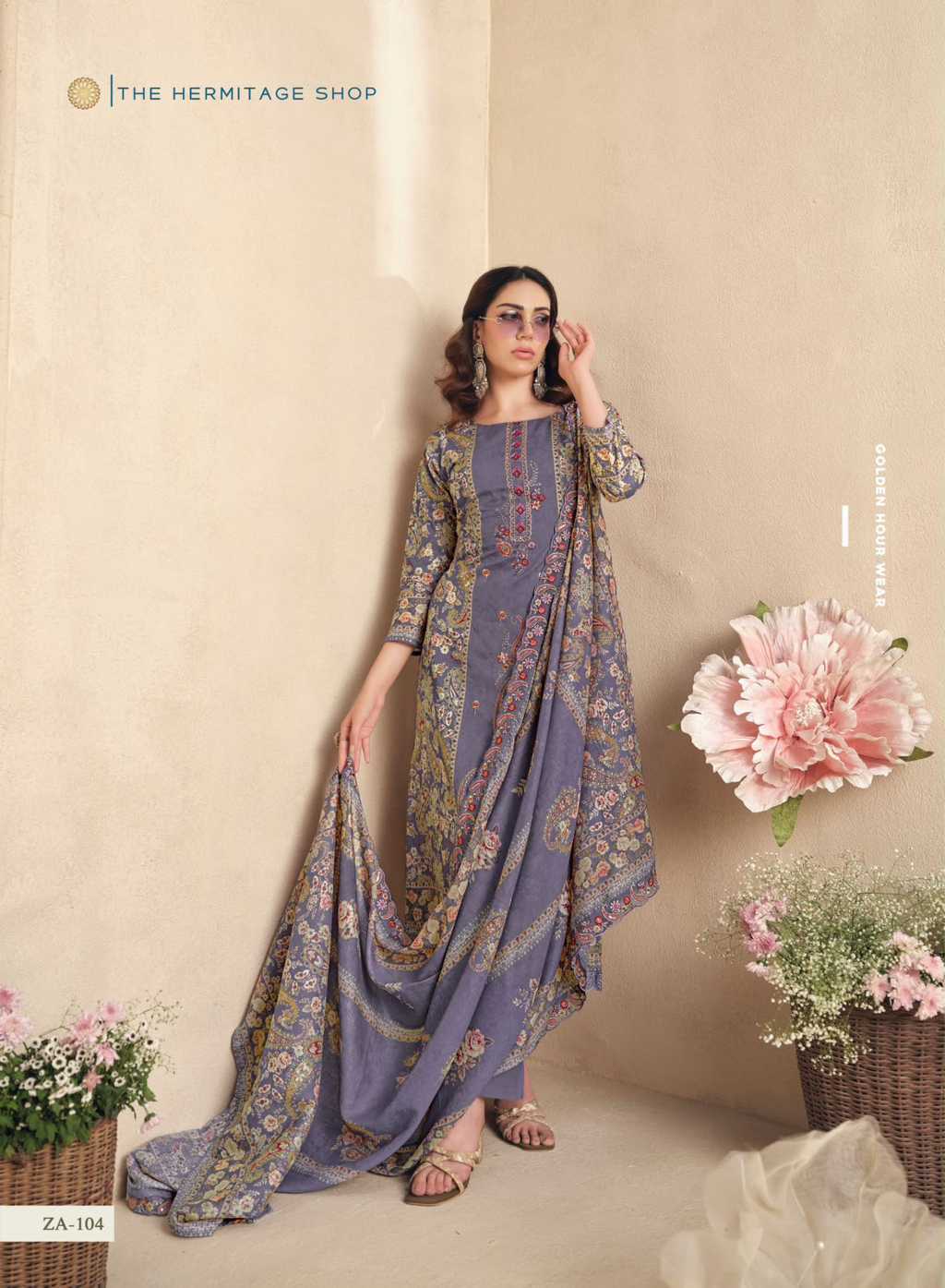 The Heritage Shop Zaira Cotton Salwar Suit Catalog 4 Pcs (6) The Heritage Shop Zaira Cotton Salwar Suit Catalog 4 Pcs - Image 7