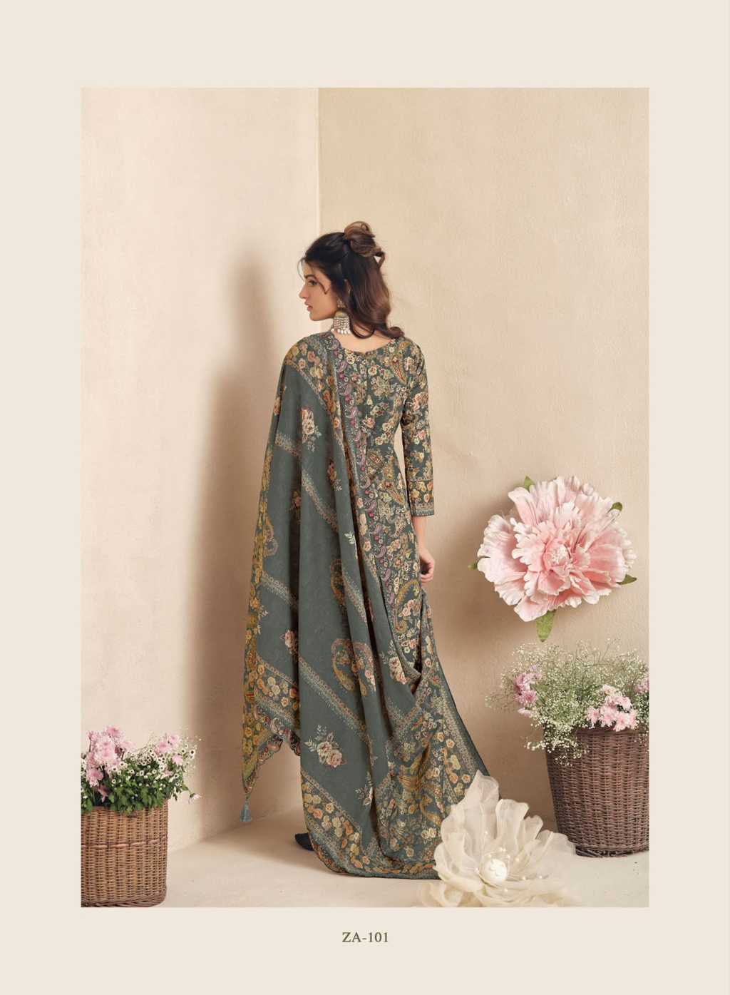 The Heritage Shop Zaira Cotton Salwar Suit Catalog 4 Pcs (7) The Heritage Shop Zaira Cotton Salwar Suit Catalog 4 Pcs - Image 8