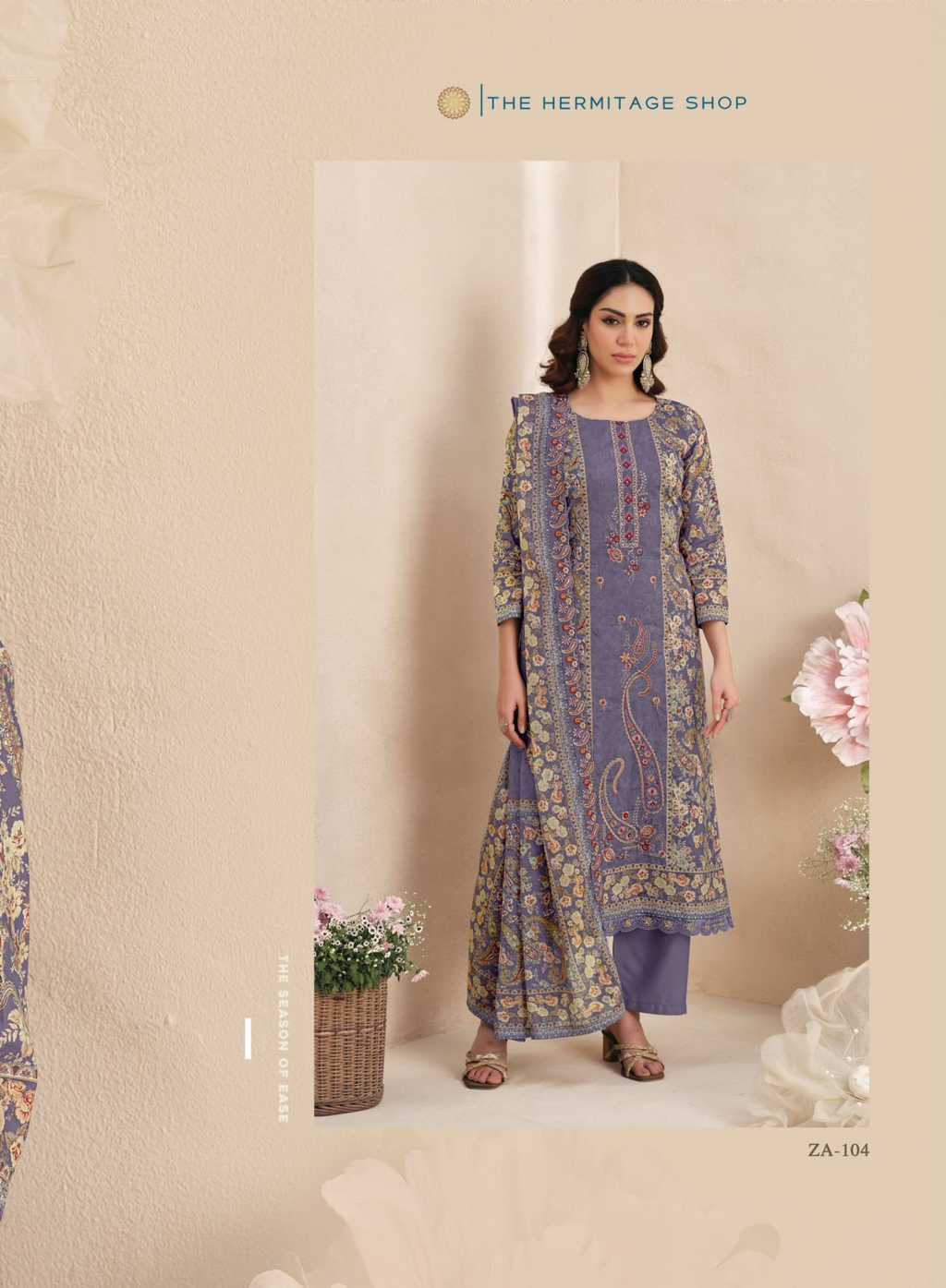 The Heritage Shop Zaira Cotton Salwar Suit Catalog 4 Pcs (8) The Heritage Shop Zaira Cotton Salwar Suit Catalog 4 Pcs - Image 9