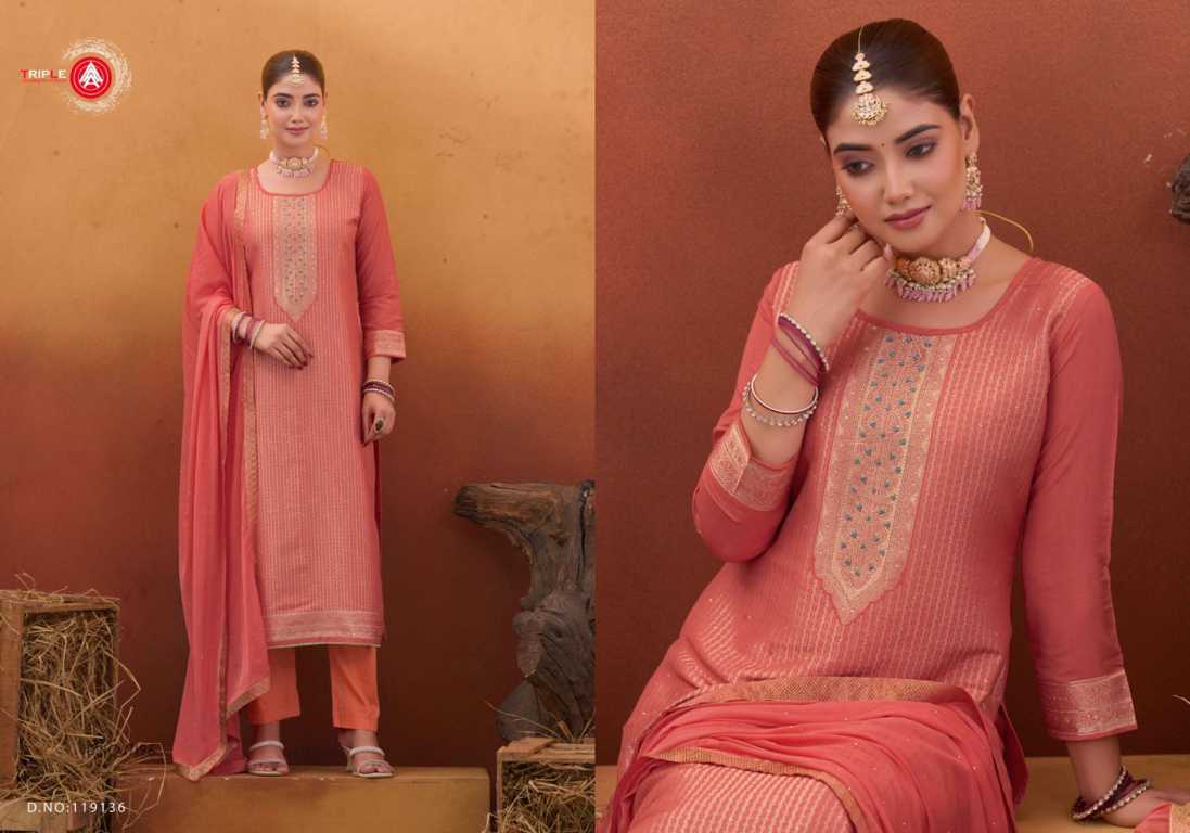 Triple Koyal Vol 9 Muslin Salwar Suit Catalog 6 Pcs (4) Triple Koyal Vol 9 Muslin Salwar Suit Catalog 6 Pcs - Image 5