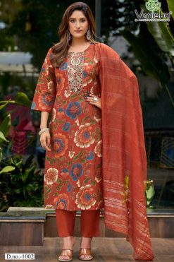 Vaniska Fiona Kurti with Dupatta Bottom Silk Catalog 8 Pcs 247x371 - Surat Fabrics