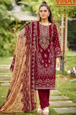 Vinay Anarkali Vol 4 Cotton Salwar Suit Catalog 8 Pcs