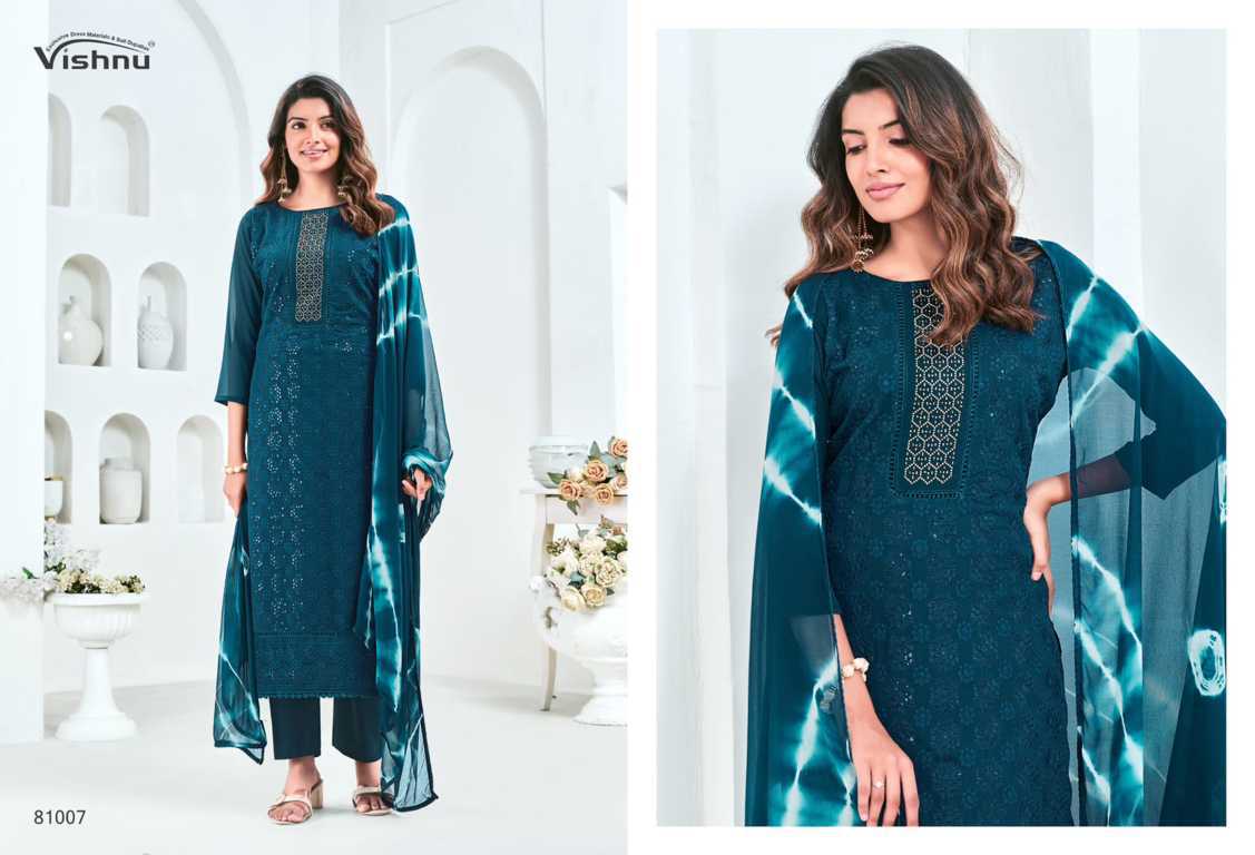 Vishnu Zulfat Vol 7 Georgette Salwar Suit Catalog 8 Pcs (1) Vishnu Zulfat Vol 7 Georgette Salwar Suit Catalog 8 Pcs - Image 2