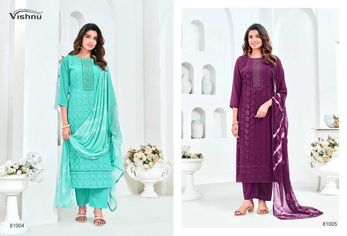Vishnu Zulfat Vol 7 Georgette Salwar Suit Catalog 8 Pcs (3) Vishnu Zulfat Vol 7 Georgette Salwar Suit Catalog 8 Pcs - Image 4