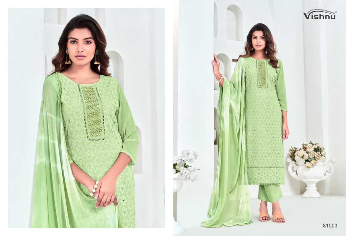 Vishnu Zulfat Vol 7 Georgette Salwar Suit Catalog 8 Pcs (4) Vishnu Zulfat Vol 7 Georgette Salwar Suit Catalog 8 Pcs - Image 5