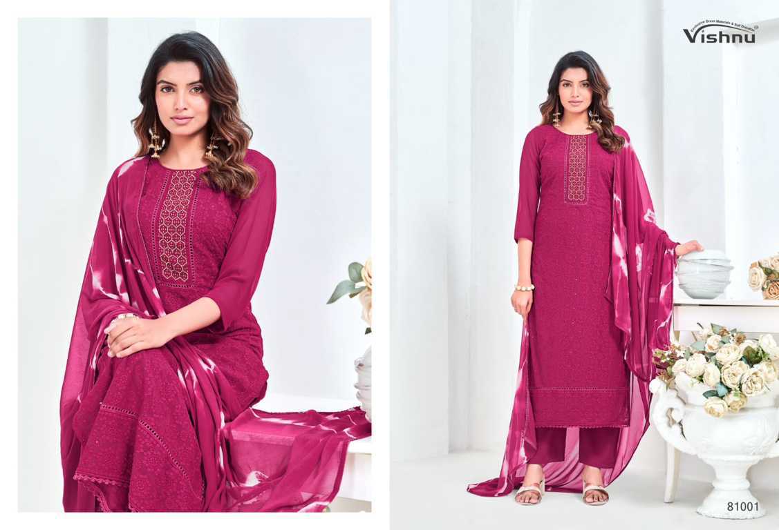 Vishnu Zulfat Vol 7 Georgette Salwar Suit Catalog 8 Pcs (5) Vishnu Zulfat Vol 7 Georgette Salwar Suit Catalog 8 Pcs - Image 6