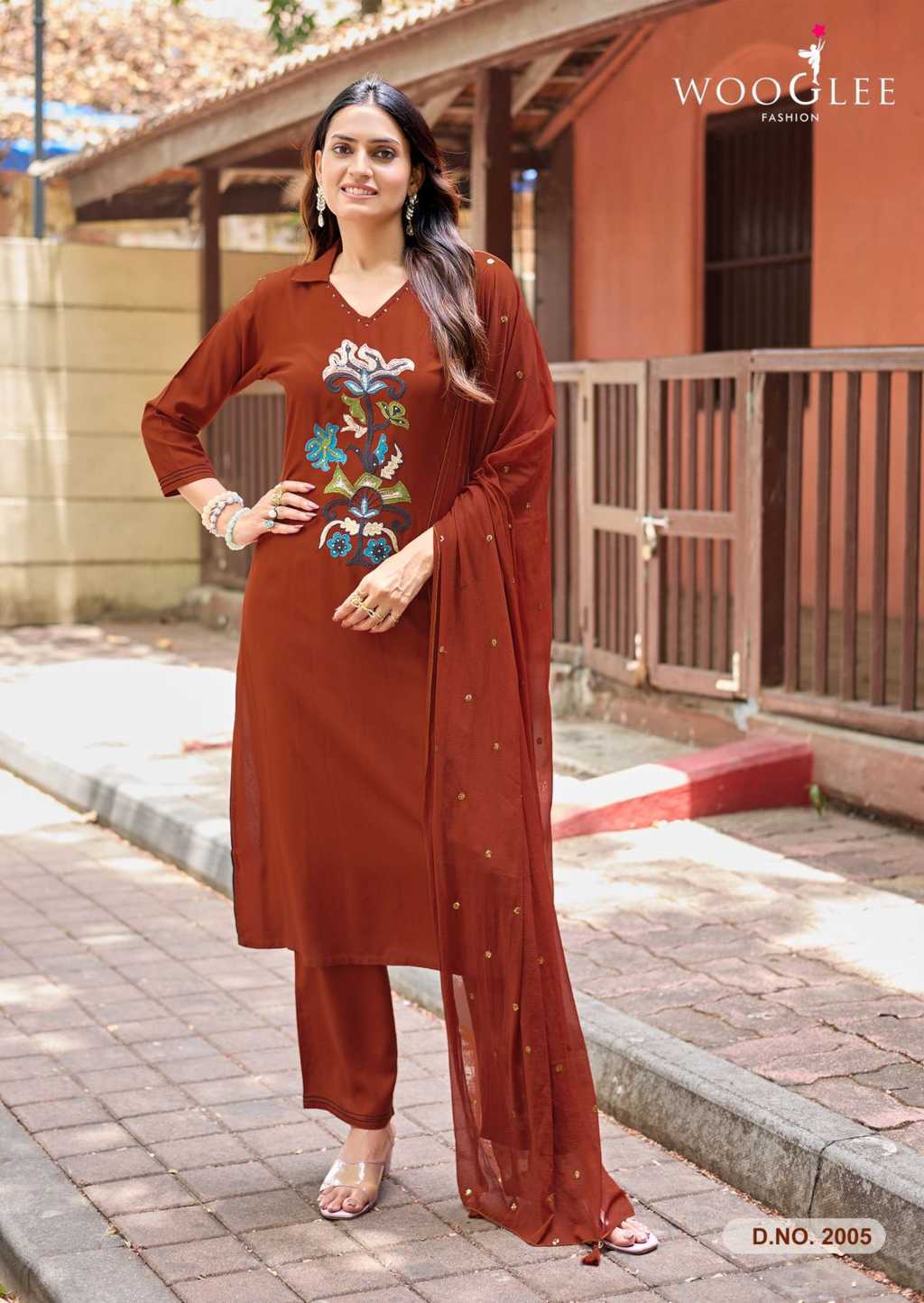 Wooglee Sanskriti Kurti with Dupatta Bottom Rayon Catalog 6 Pcs (10) Wooglee Sanskriti Kurti with Dupatta Bottom Rayon Catalog 6 Pcs - Image 11