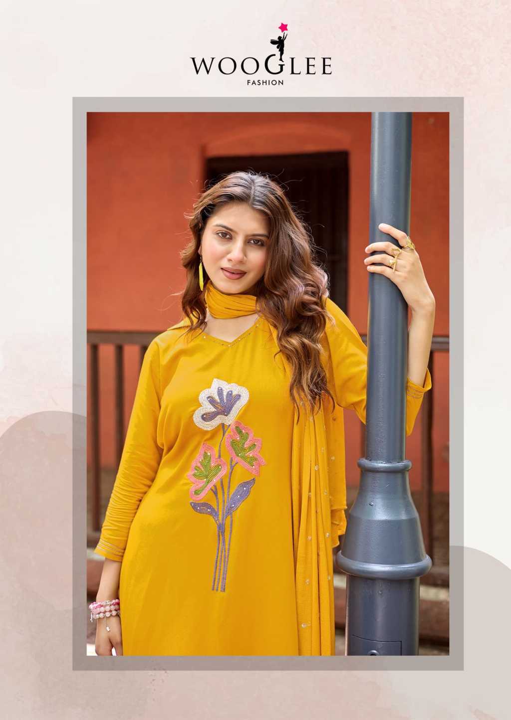 Wooglee Sanskriti Kurti with Dupatta Bottom Rayon Catalog 6 Pcs (8) Wooglee Sanskriti Kurti with Dupatta Bottom Rayon Catalog 6 Pcs - Image 9